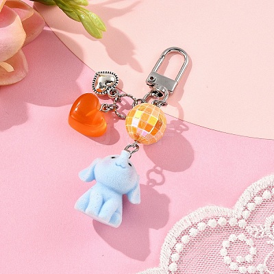 Animals Resin & Acrylic Pendant Decorations KEYC-YW00189-06-1