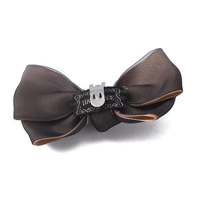 Polyester Bowknot Shoe Decorations AJEW-WH0323-25E-1