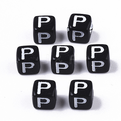 Opaque Acrylic Beads SACR-N002-01P-1
