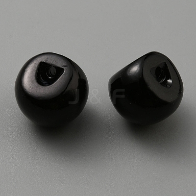Resin Imitation Pearl Buttons RESI-WH0034-38D-1