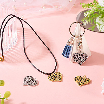 2Pcs 2 Colors Brass Micro Pave Cubic Zirconia Pendants KK-TA0002-20-1