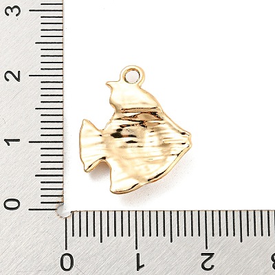 UV Plating Alloy Rhinestone Pendants PALLOY-D026-13G-1