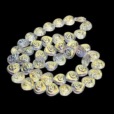 Electroplate Baking Paint Glass Beads Strands EGLA-K061-13A-AB01-1