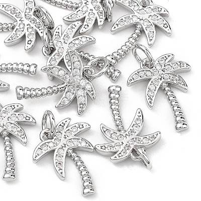 SHEGRACE Brass Micro Pave Clear Cubic Zirconia Pendants XGRQ2C103-409P-1