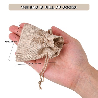 Burlap Packing Pouches Drawstring Bags LS-X-ABAG-Q050-7x9-01-1