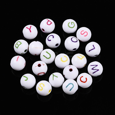 Opaque Acrylic Beads OACR-ZX006-24-1