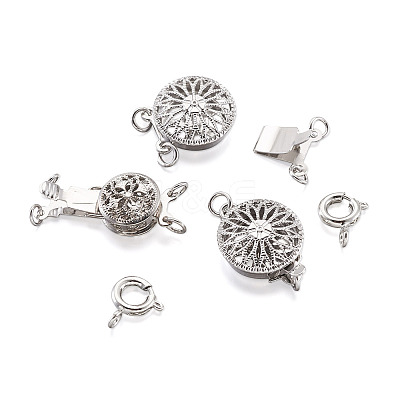 28Pcs 6 Style Brass Box Clasps FIND-TA0001-53-1
