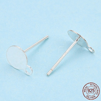 925 Sterling Silver Stud Earring Settings STER-T005-02A-1