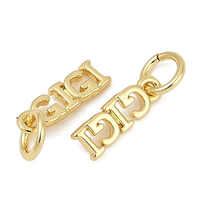 Brass Charms KK-S527-02G-B-1