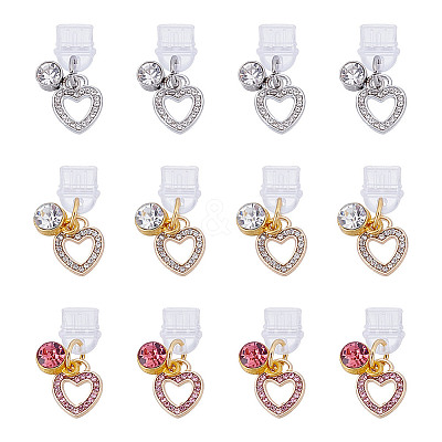 12Pcs 3 Colors Plastic Mobile Dustproof Plugs HJEW-HY00089-1