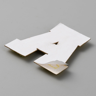 Letter A Computerized Towel Embroidery Cloth Self Adhesive Patches PATC-WH0007-37B-02-1