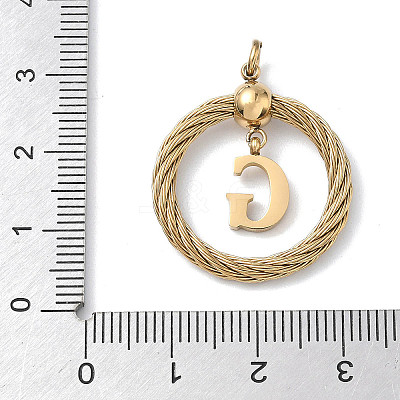 304 Stainless Steel Pendants STAS-D154-01G-G-1