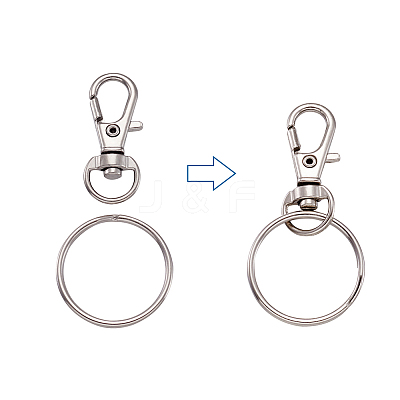 Alloy Swivel Lobster Claw Clasps FIND-TA0001-01P-1