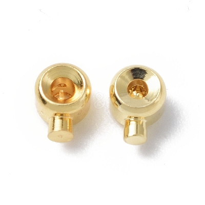 Brass Crimp Beads X-KK-P223-35G-1