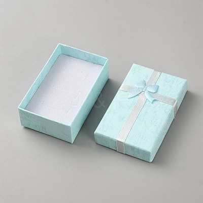 Marble Printed Cardboard Jewelry Set Storage Boxes CON-TAC0020-03A-1