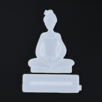 YOGA DIY Silicone Statue Molds DIY-G046-13-1