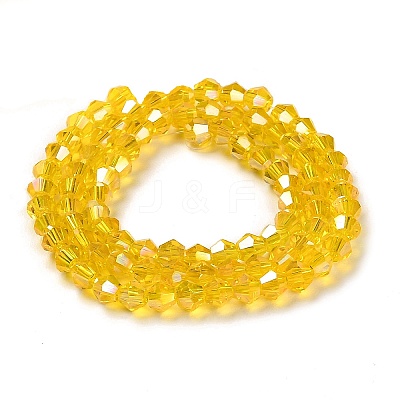 Transparent Electroplate Glass Beads Strands LS-GLAA-F029-2mm-A22-1
