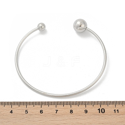 304 Stainless Steel Open Cuff Bracelets BJEW-R019-01P-02-1