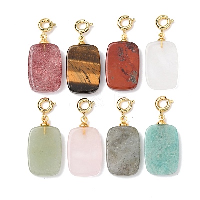 Natural Mixed Stone Pendant Decorations G-G461-01G-1