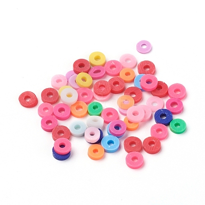 Handmade Polymer Clay Beads CLAY-R067-4.0mm-M1-1