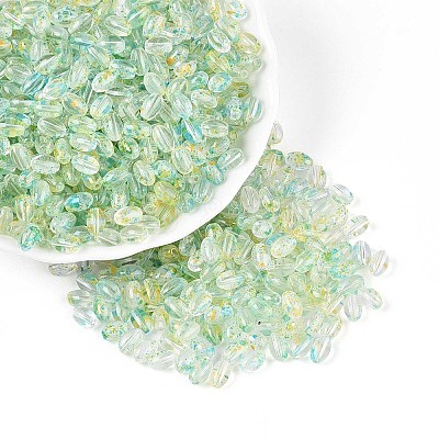 Baking Paint Transparent Glass Beads DGLA-T004-06J-1