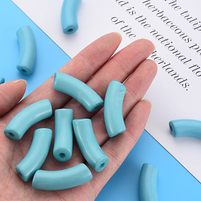 Opaque Acrylic Beads MACR-S372-001B-13-4714-1