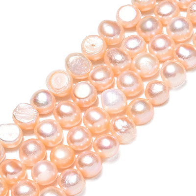 Natural Cultured Freshwater Pearl Beads Strands PSB003Y-2-1