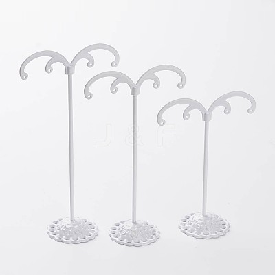 3 Pcs T Bar Iron Earring Displays Sets X-EDIS-P001-02A-1