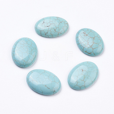 Natural Howlite Cabochons G-E482-01D-1