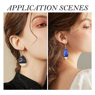 DIY Geometric Dangle Earring Making Kit DIY-TA0004-37-1