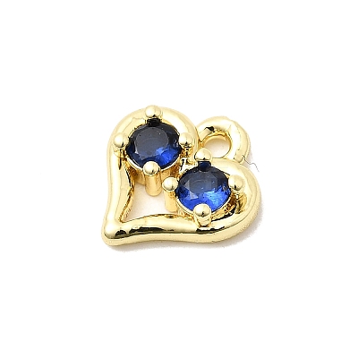 Brass Micro Pave Cubic Zirconia Pendants KK-L258-11-1