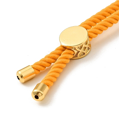 Half Finished Twisted Milan Rope Slider Bracelets FIND-G032-01G-02-1