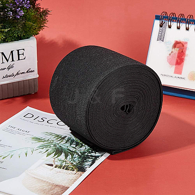 Flat Elastic Rubber Cord/Band OCOR-WH0032-38C-01-1
