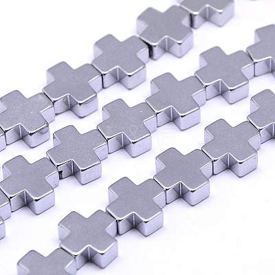 Electroplate Non-magnetic Synthetic Hematite Beads Strands G-I096-03-1