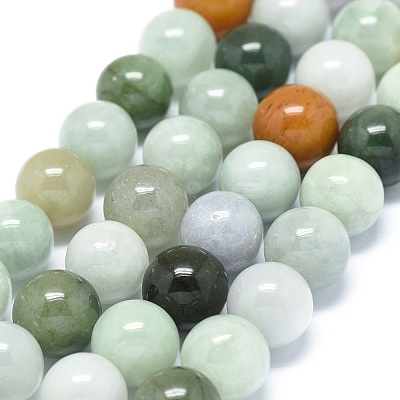 Natural Jadeite Beads Strands G-G789-01C-1