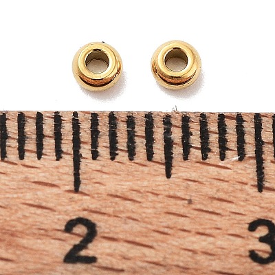 Ion Plating(IP) 202 Stainless Steel Spacer Beads STAS-H152-03B-G-1