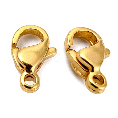 304 Stainless Steel Lobster Claw Clasps STAS-AB11-G-1