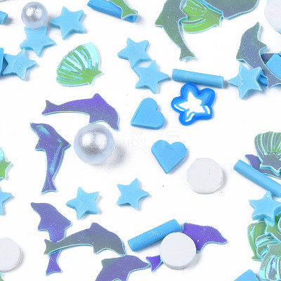 Handmade Polymer Clay Cabochons CLAY-N006-87-1
