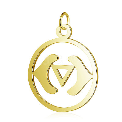 PVD Vacuum Plating 304 Stainless Steel Pendants STAS-S105-T526G-1