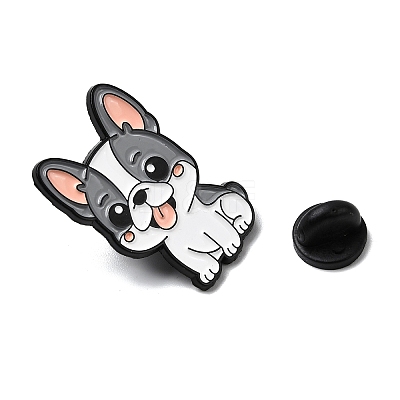 French Bulldog Enamel Pins JEWB-I055-04EB-11-1