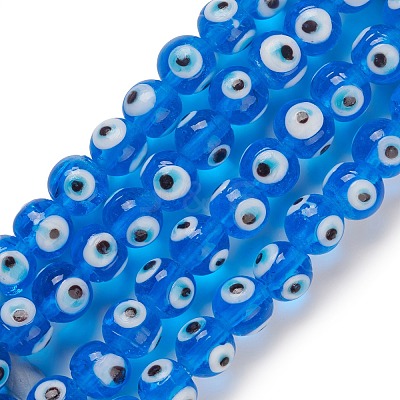 Handmade Lampwork Beads Strand LAMP-E030-02D-1