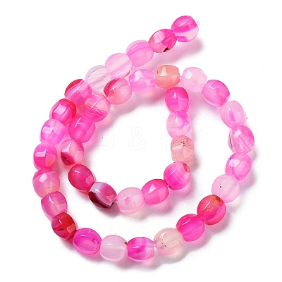 Natural Banded Agate Beads Strands G-G172-02B-1