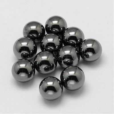 Non-magnetic Synthetic Hematite Beads G-P162-01-6mm-1