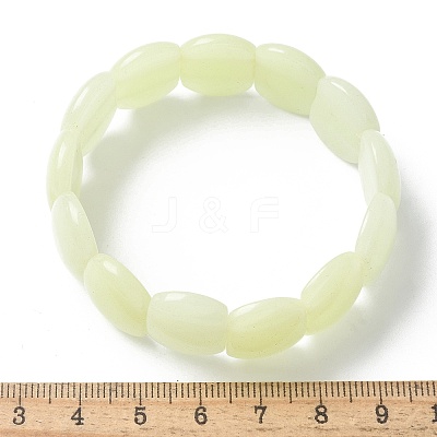 Handmade Lampwork Beaded Stretch Bracelets for Men Women BJEW-G738-01A-12-1