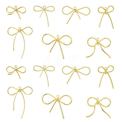 14Pcs 7 Styles Brass Pendants KK-CJ0002-45-1