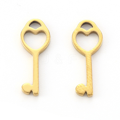 PVD Vacuum Plating 304 Stainless Steel Charms STAS-N092-33G-1