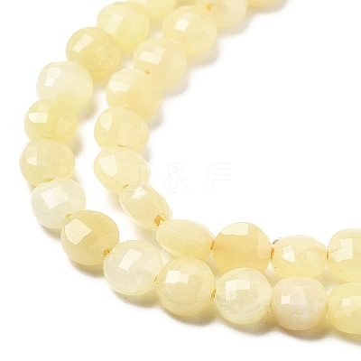 Natural Dyed White Jade Beads Strands G-C179-A6mm-08-1