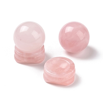 Natural Rose Quartz Display Decorations DJEW-G032-02I-1