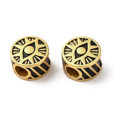 Rack Plating Brass European Beads KK-M245-06MAG-1
