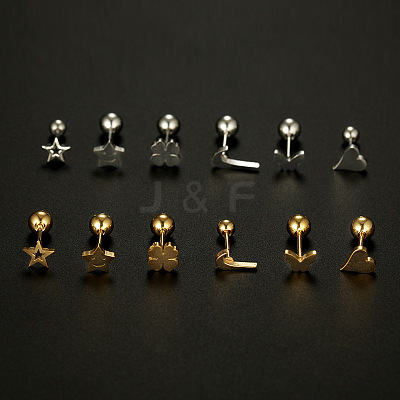 Star 316L Surgical Stainless Steel Cartilage Earrings FS-WG6A06F-01-1